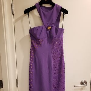 Versace×hm, purple dress, size 4-6 (xs-s)